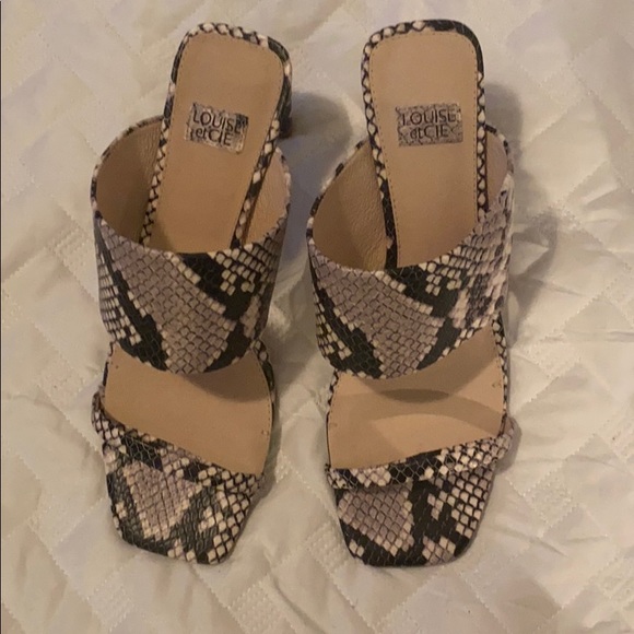 Heeled mules snakeskin - Picture 2 of 3
